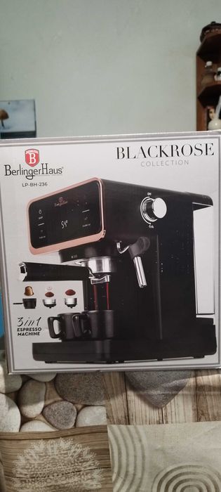 Еспресо машина Berlinger Haus Black Rose (3 в 1)
