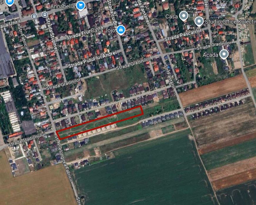 Teren 9.395 mp Balotești – intravilan, utilități complete, zonă construită, ideal dezvoltare