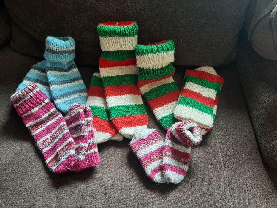 Вълнени чорапи изработвам