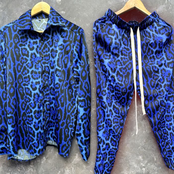 Compleu Animal print Albastru, Calitate TOP