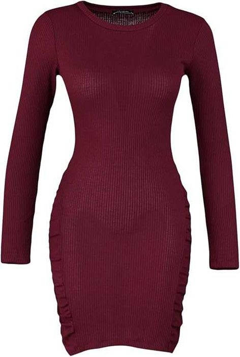 Дамска рокля Trendyol Woman Mini Bodycon с кръгло деколте размер XS