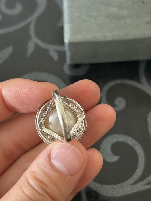 Серьги и кольцо серебро 925 и жемчуг