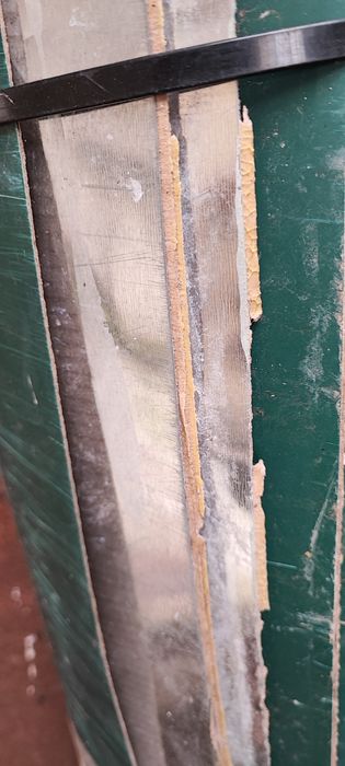 tabla oțelită galvanizată si vopsită pe o parte 118 cm x 400 cmx 0,5 mm grosime, 5 foi