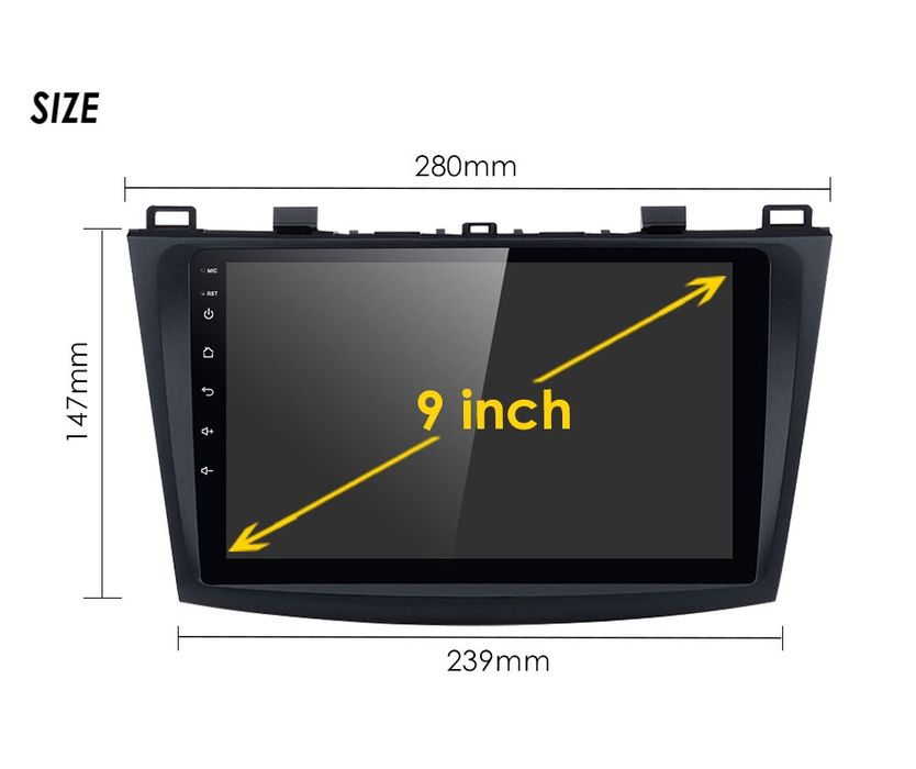 Navigatie Android Mazda 3 2010 Android-2013,Mazda 5, Mazda 6 2007-2012