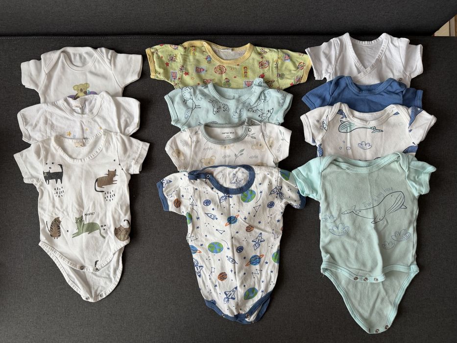 Голям лот бебешки дрехи за момче 0-6