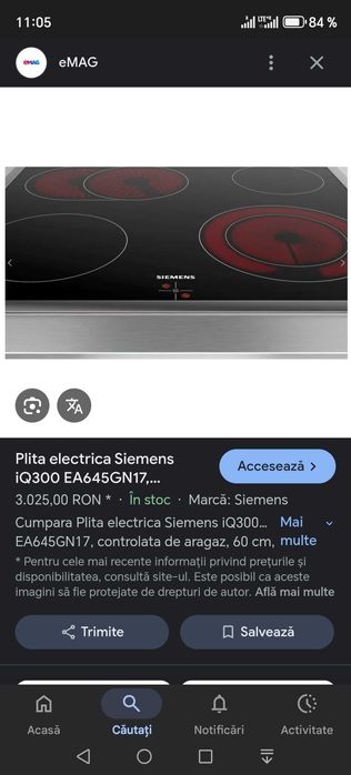 Plita electrica Siemens