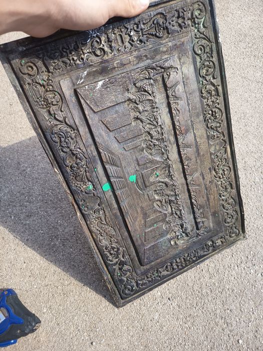 Icoana veche pe tabla "Cina cea de taina"