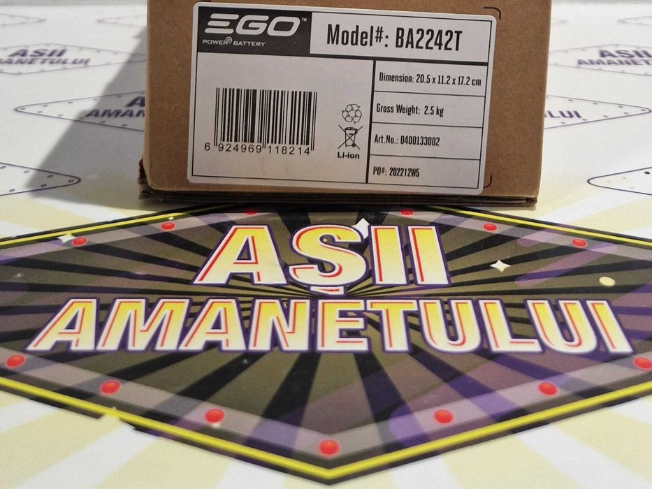 Acumulator pentru scule electrice EGO Model BA2242T si Ego CHX5500E