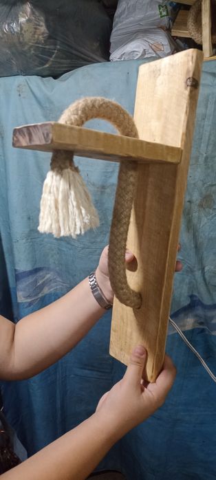 Декоративна лампа за осветление,дървено човече