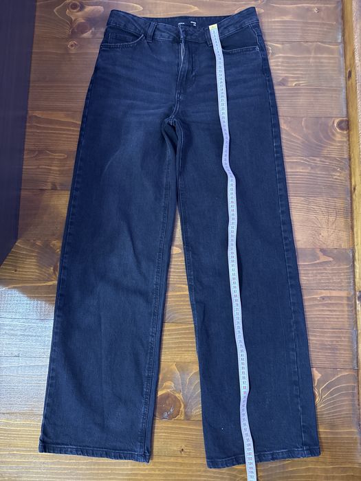 Широки черни дънки размер 36 Sinsay