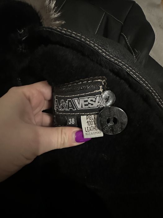 Cojoc piele si blana naturala