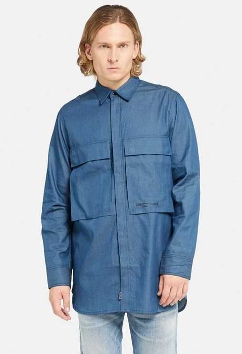 Нова Дънкова Риза с дълъг ръкав G-star, L размер