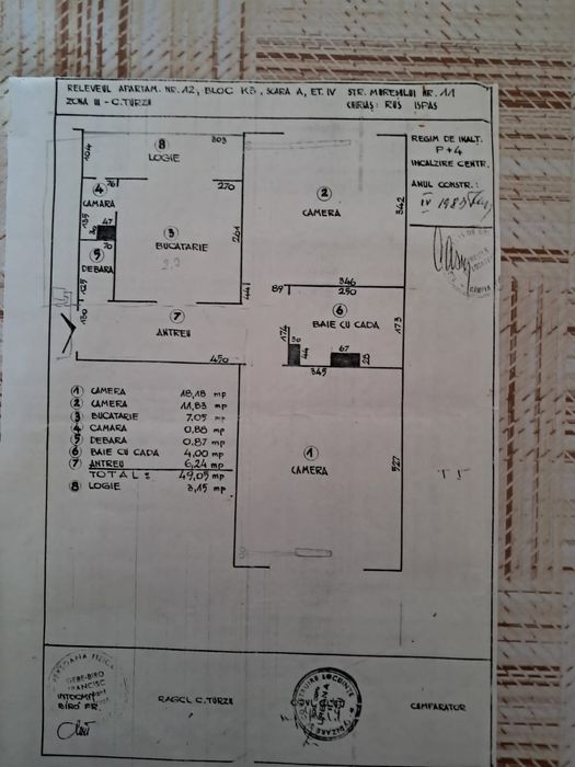Vand apartament cu 2 camere