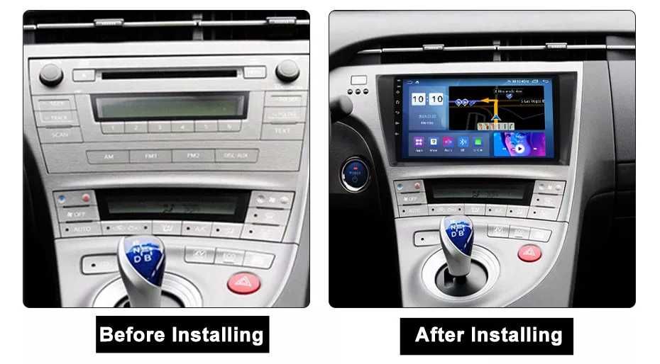 Navigatie Android 14 TOYOTA PRIUS 2009 - 2015 1/8 Gb CarPlay CAMERA