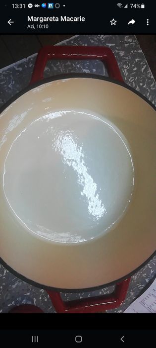 Cratiță fontă emailată 5,2 litri Promo 273 lei.