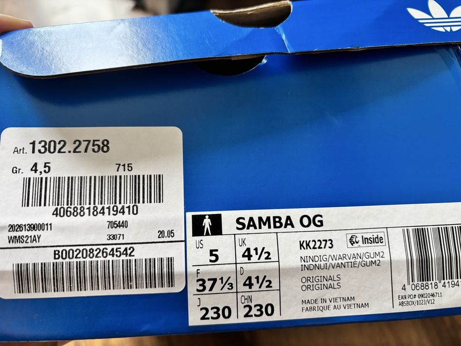 Adidas Samba 38 номер