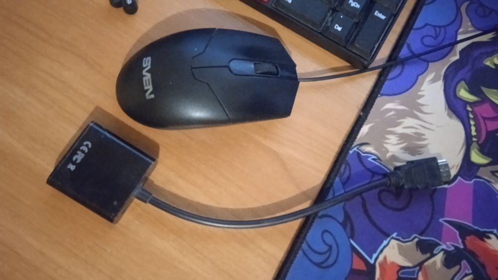 Переходник HDMI-VGA с аудио-выходом