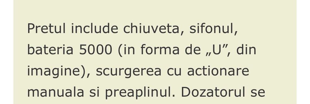 Chiuvetă de bucătărie noua