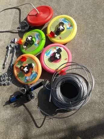 tiroliana copii cu leagan cablu 6-12mm pentru loc joaca