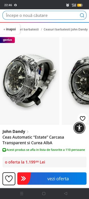 Ceas automatic John Dandy