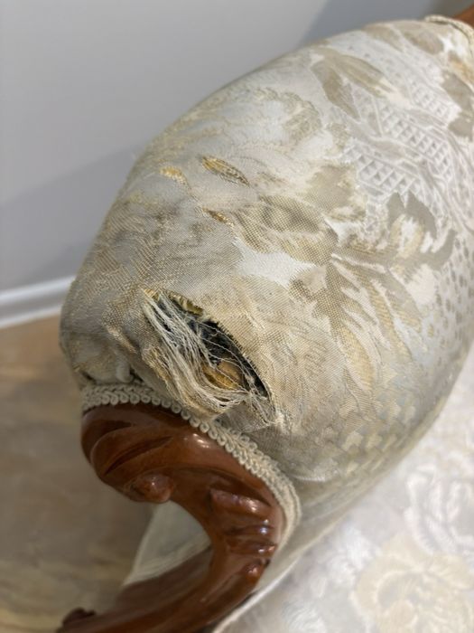 Антикварен диван + 3 кресла – масивно дърво