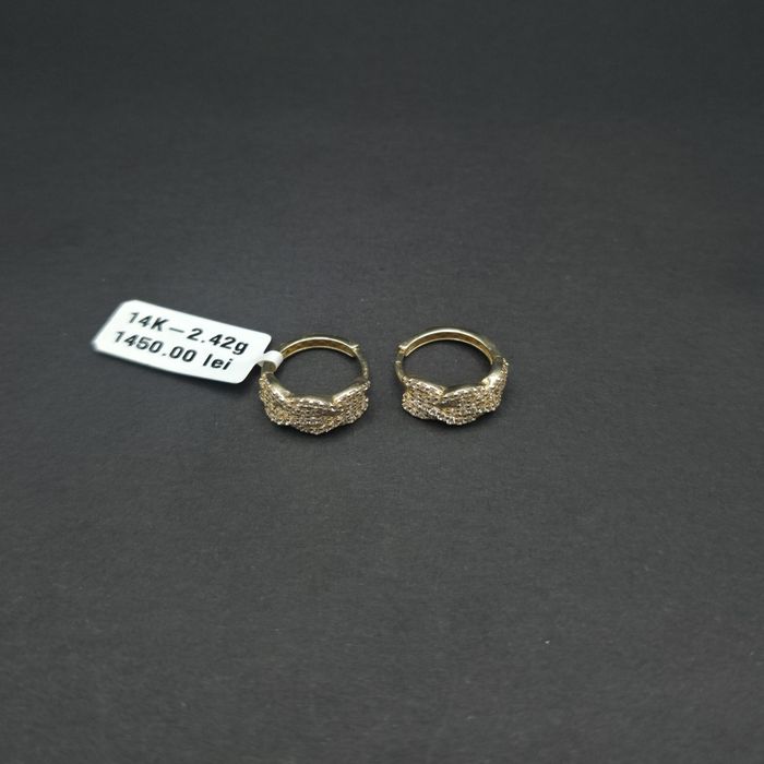 Bijuteria Royal cercei din aur 14k 2.42 gr