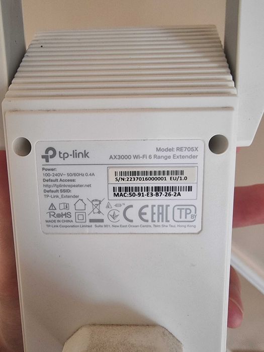 Wi-Fi усилитель сигнала TP-Link RE705X
