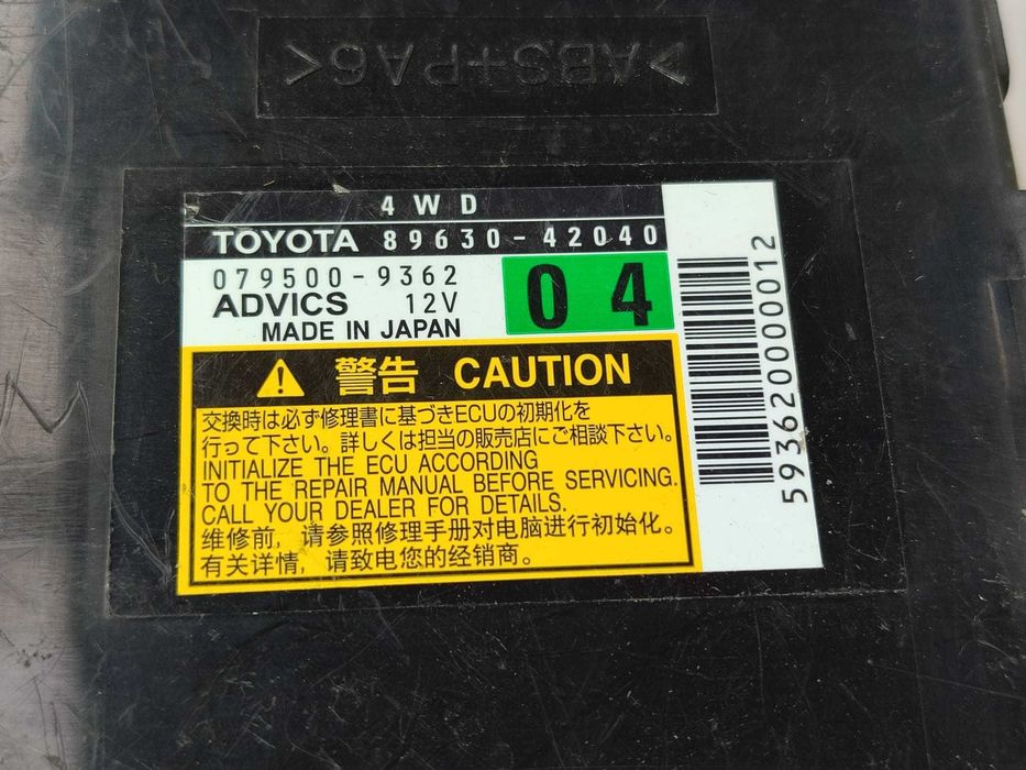 Modul control tracțiune integrală 4WD Toyota RAV4 (XA30) COD: 8963042040 2012 / [2006-2016] / (5G3)