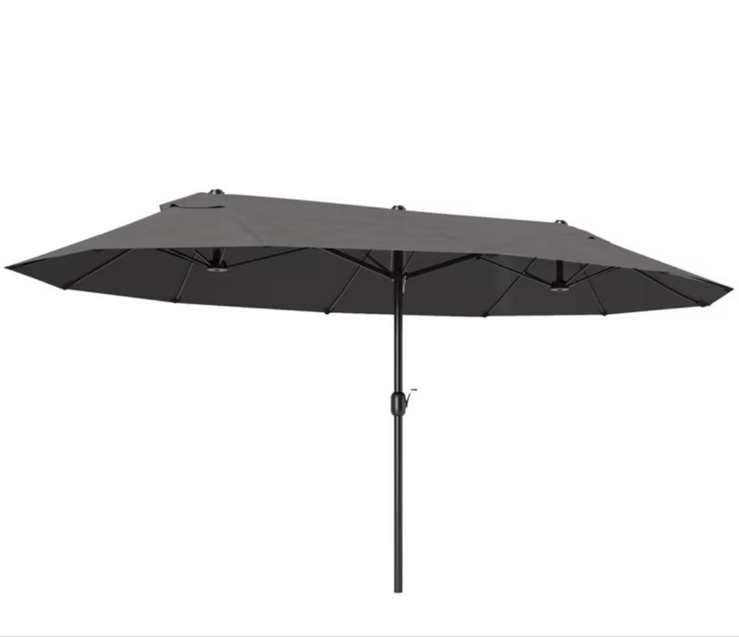 Umbrelă xxl 4.6x2.7 gri