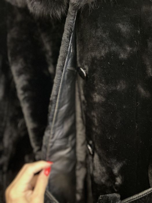 Шуба мутоновая длинная