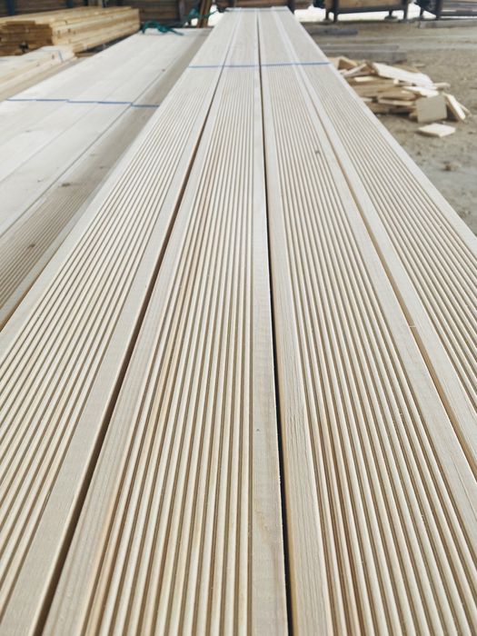 Декинг - подова настилка от смърч 9см