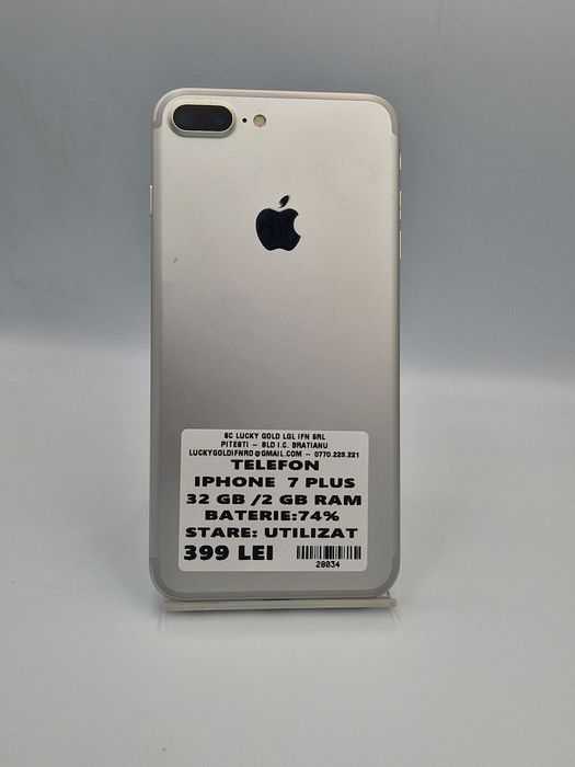Iphone 7 Plus 32 GB Bat 74 cod 28034