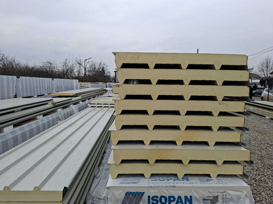 Panouri Sandwich ISOPAN 60 lei + TVA | Stoc Depozit