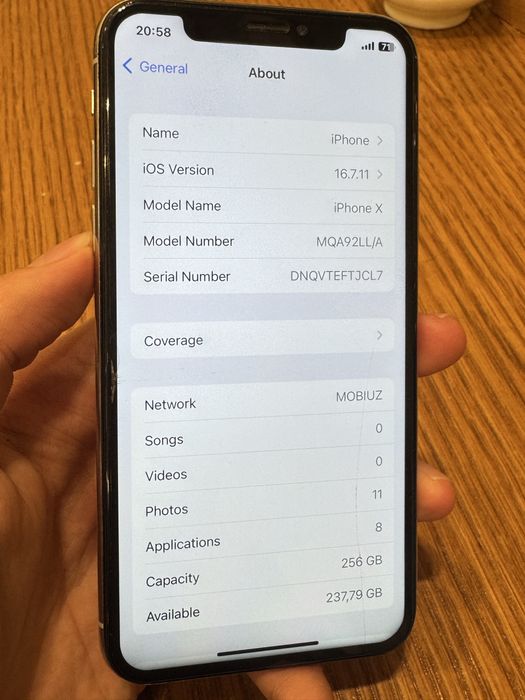 iPhone X | 256gb | Face bor