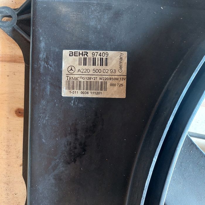 Охладителна перка за Мерцедес Ес класа, Mercedes S class W220