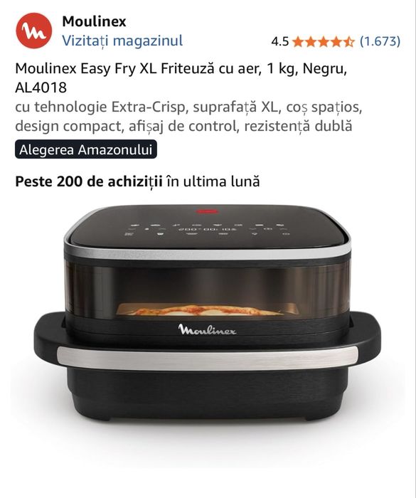 Moulinex Easy Fry XL Friteuză cu aer
