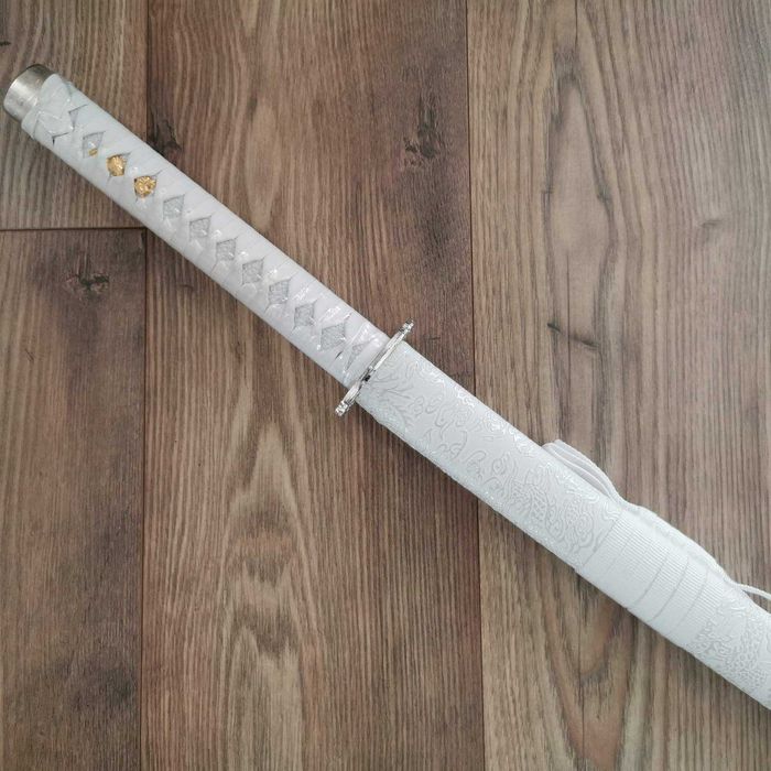 Меч Катана Бял Дракон / White Dragon високо въглеродна стомана Katana
