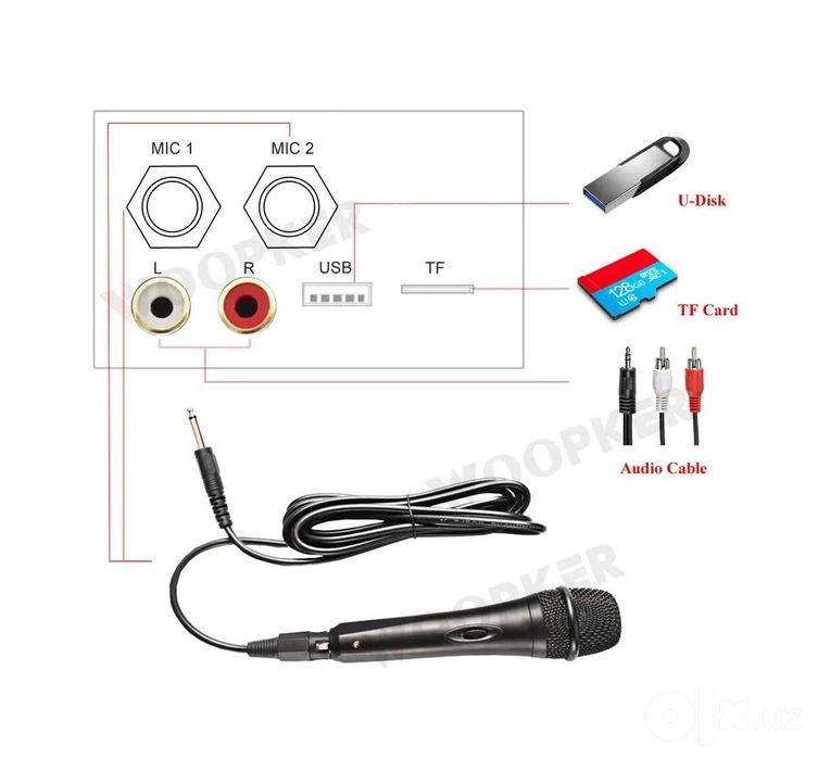 Усилитель звука Woopker, Bluetooth