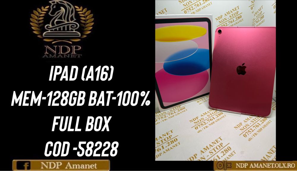 NDP Amanet Braila Ipad A16 128gb (58228)