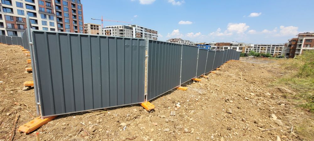 Мобилна плътна строителна ограда. НОВА!