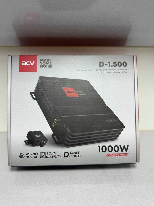 ACV D-1.500 моноблок 1000Вт сабвуфер Naqd yoki Muddatli to‘lov