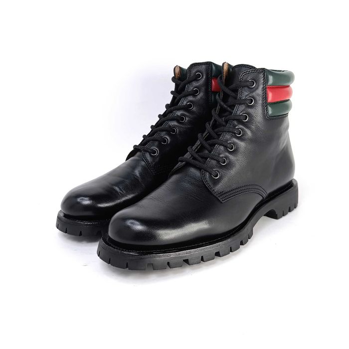 Оригинал Gucci 42 (8) Мужские ботинки берцы