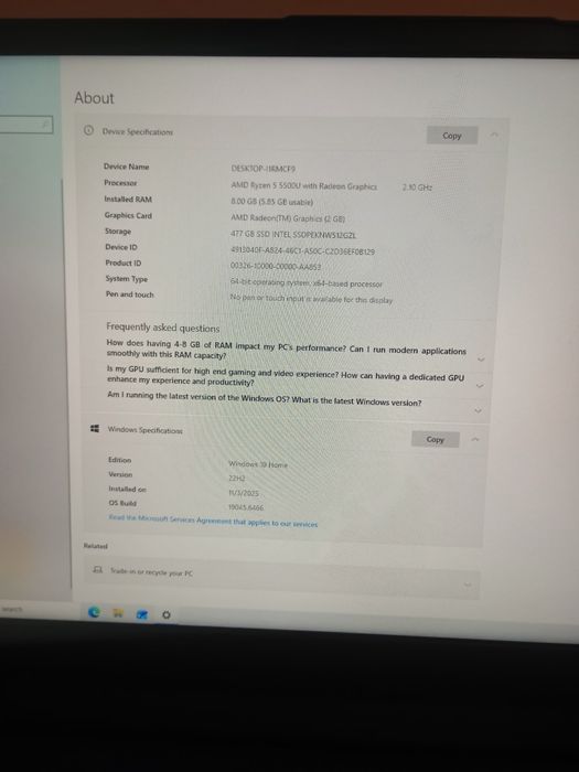 Leptop Lenovo IdealPad 3 17ALC6