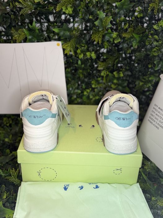 Adidasi OFF-WHITE Out Of Office Sneakers  Low Tops white blue special