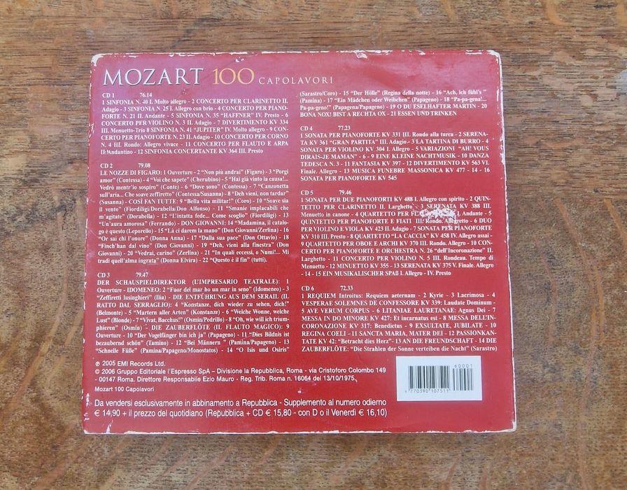 6 CD-uri Mozart 100 Capolavori