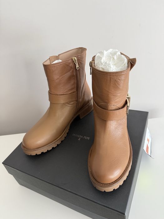 Patrizia Pepe боти естествена кожа, НОВИ размер 40