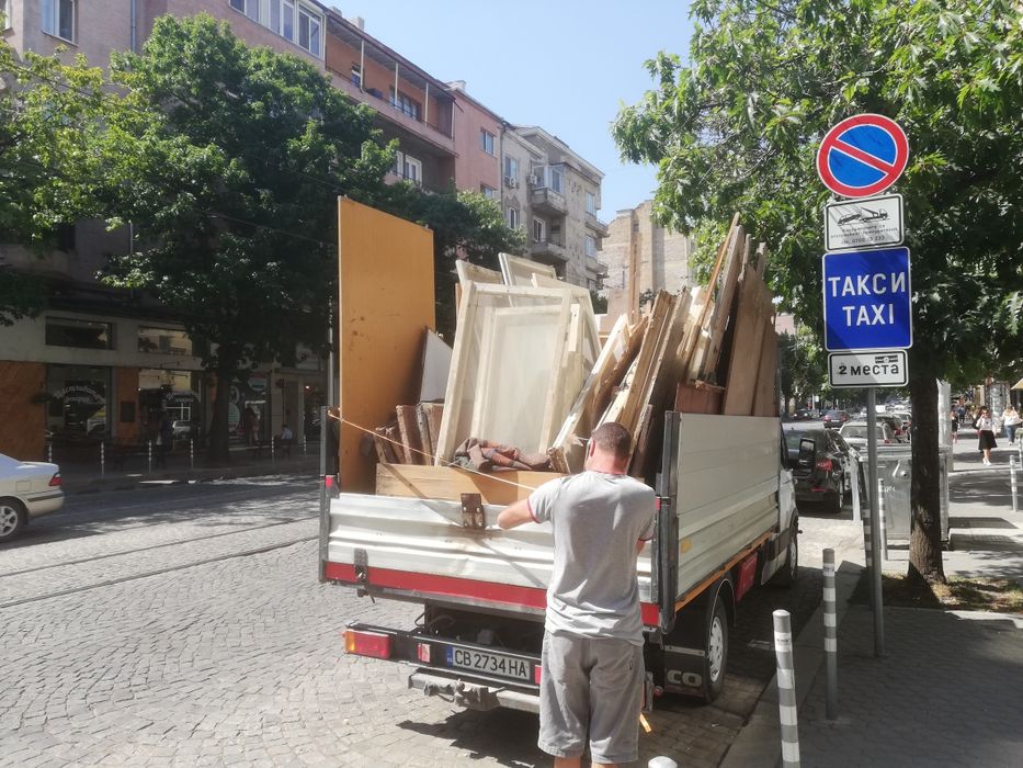 Почистване, извозване на строителни и битови отпадаци