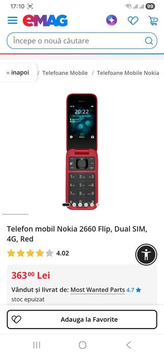 Nokia 2660 Flip cu clapeta