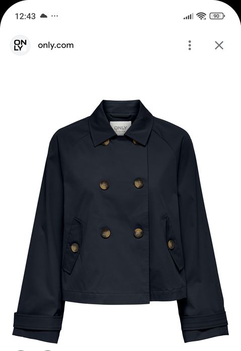 Дамско яке,тип тренчкот Only