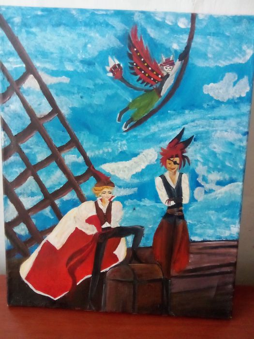 Продам картину, Аластор Люцифер и Хаск